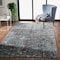 Homeroots 8 x 10 ft. Blue Chaotic Strokes Area Rug 395763 - alternate 3